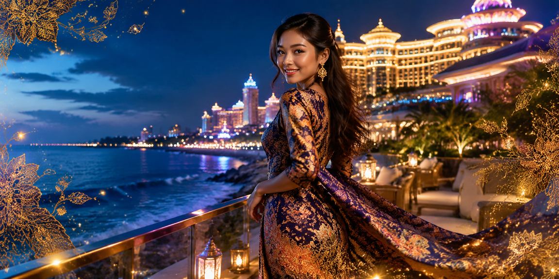 Pemain genting888 di Genting Highlands membuat deposit menggunakan kaedah tempatan Malaysia sambil memakai batik